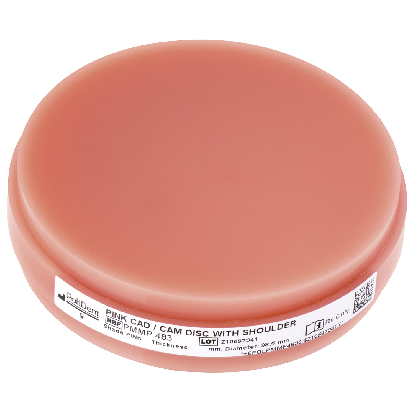 Polident Pink Basic Pmma Disque Cad Cam X Mm Rose Vein